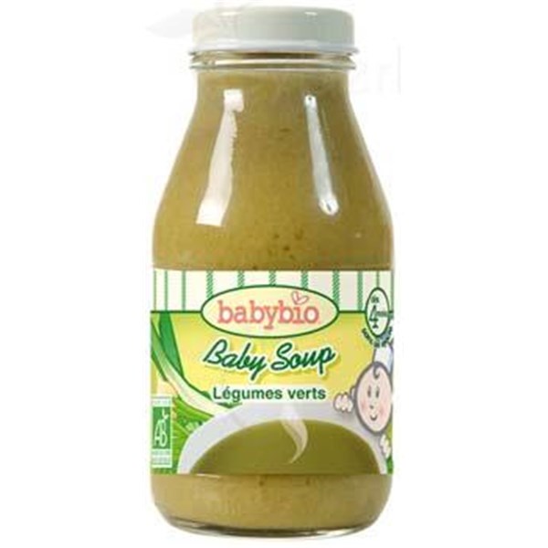 BABYBIO BABY SOUP, Soupe de légumes verts. - bouteille 20 cl