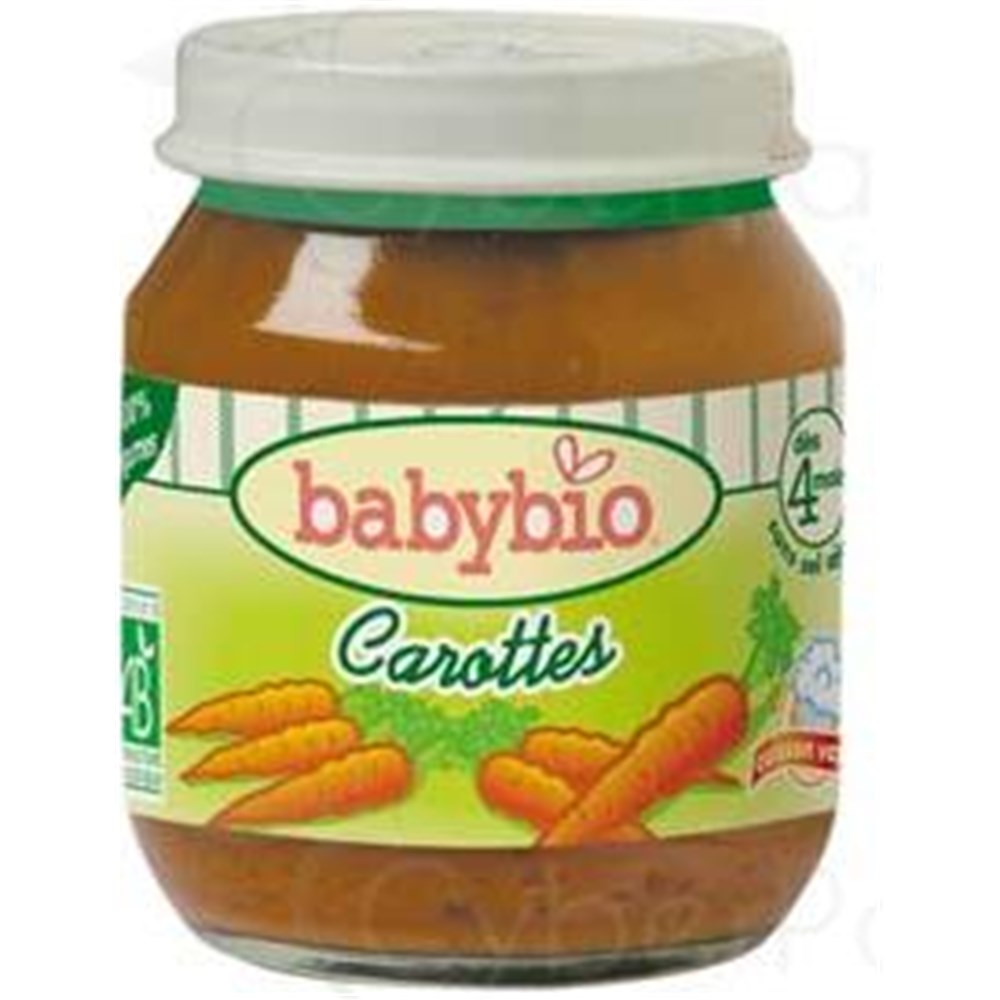 BABYBIO PETITS POTS LÉGUMES, Petit pot carottes. pot 2x130 g
