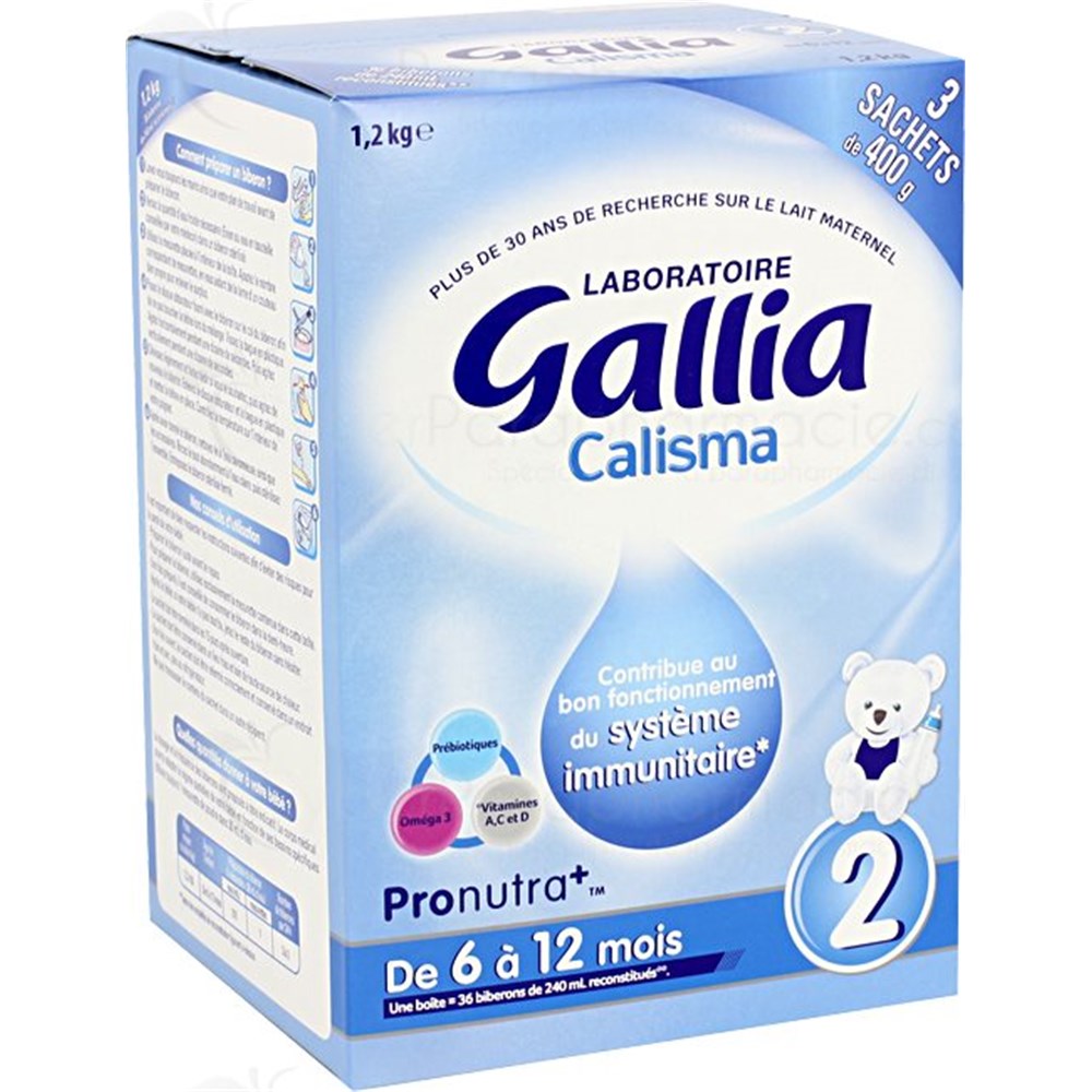 Gallia Calisma 2 Lait De Suite Pour Nourrisson 2eme Age Enrichi En Bifidus Bt 800 G