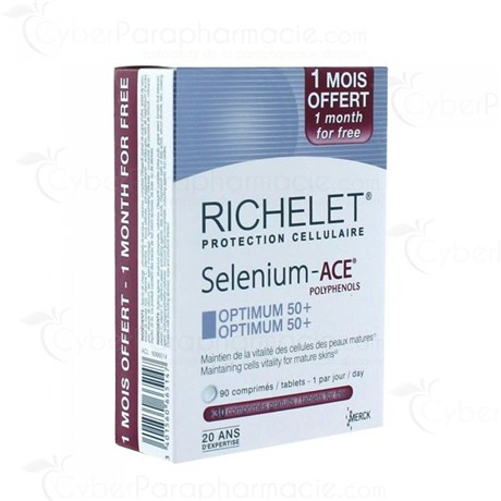 RICHELET SELENIUM ACE OPTIMUM 50 90+30 COMPRIMES GRATUITS