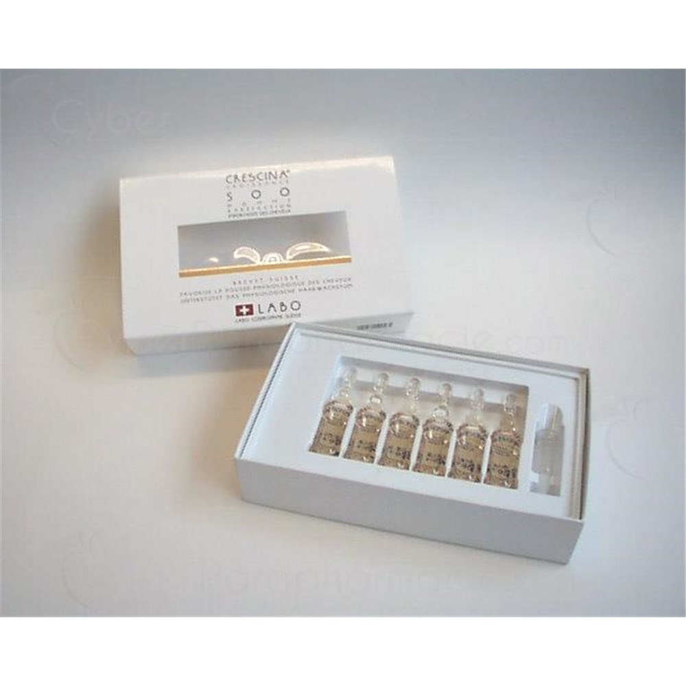 CRESCINA CROISSANCE 500 HOMME, Ampoule capillaire de croissance à base de Crescina. bt 12