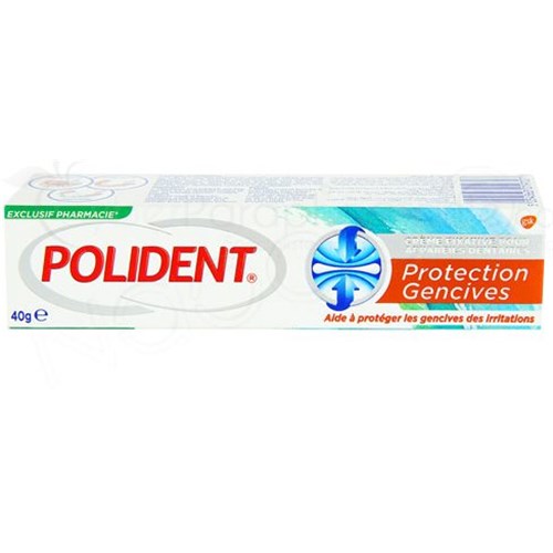 POLIDENT PROTECTION GENCIVES CREME FIXATIVE Crème fixative pour appareil dentaire, tube 40 g