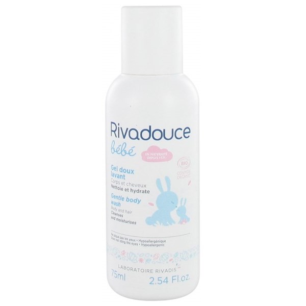 Rivadouce Bebe Bio Gentle Cleansing Gel For Body And Hair 75ml