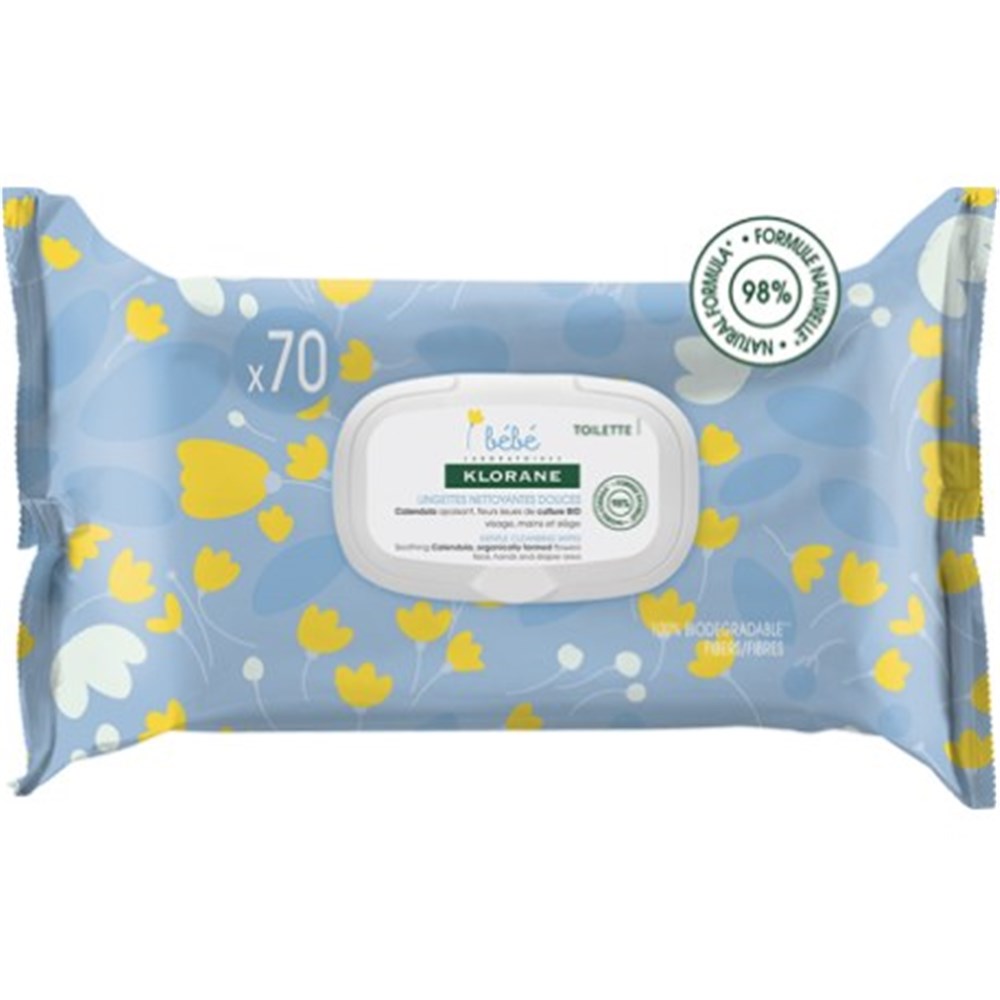 Lingettes nettoyantes au Calendula