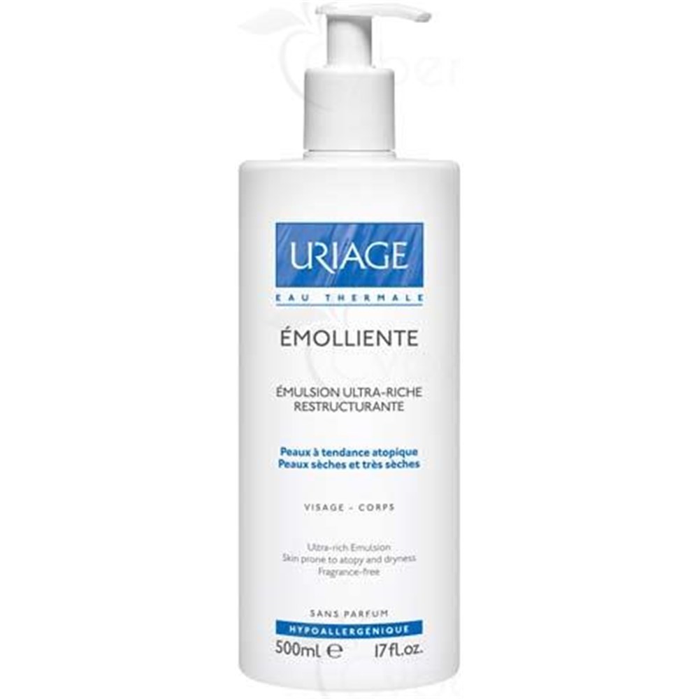 URIAGE EMOLLIENTE, ultra rich emulsion restructuring. 500 ml fl