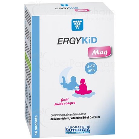 ERGYKID MAG Food supplement based on magnesium, vitamin B6 and calcium 14sachets