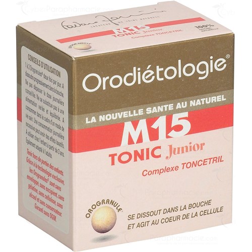 M 15 TONIC JUNIOR, Orogranule, complément alimentaire énergétique et tonique. - bt 40