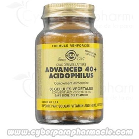 ADVANCED 40+ ACIDOPHILUS 60 Gélules végétales