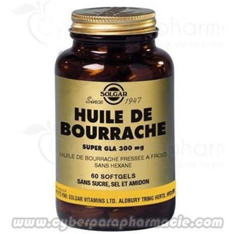 BOURRACHE SUPER GLA 300 mg 60 Softgels