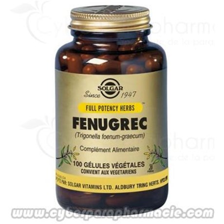 FENUGREC 100 Gélules végétales