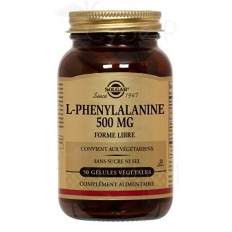 L-PHENYLALANINE 500 mg 50 Gélules végétales