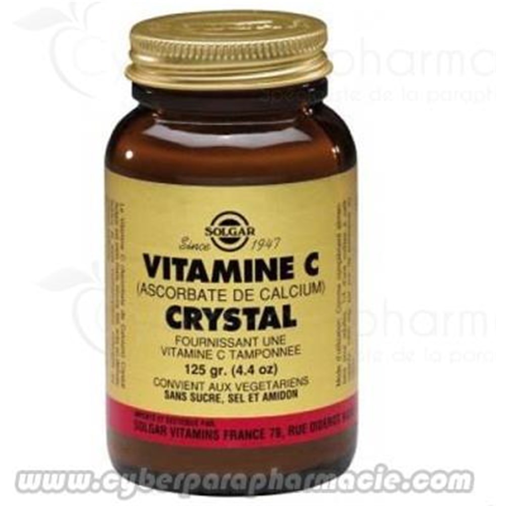 VITAMINE C CRYSTAL (Ascorbate de Calcium) 125 g poudre