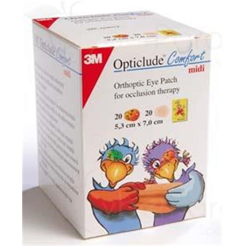 OPTICLUDE COMFORT VARIETY MIDI, Pansement orthoptique occlusif pour nourrisson et enfant - bt 40