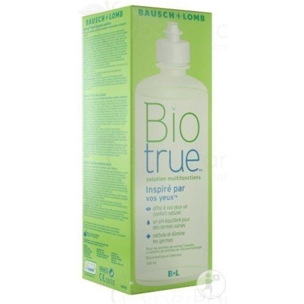 BIOTRUE, Organic Multifunctional Solution for soft lenses, 300ml bottle