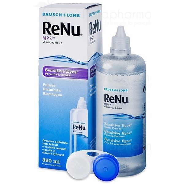 RENU MPS, Sensitive eye multifunction solution for soft lenses, 360 ml