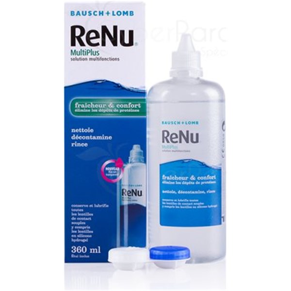 RENU MULTIPLUS fresh, multifunction solution for contact lenses. Fl