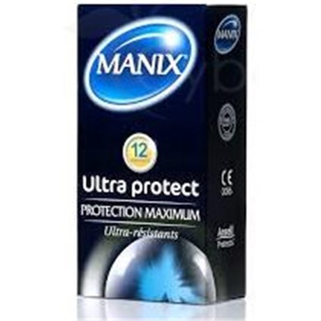 MANIX ULTRA PROTECT, Préservatif lubrifié, avec réservoir, ultrarésistant. (ref. MUP12) - bt 12