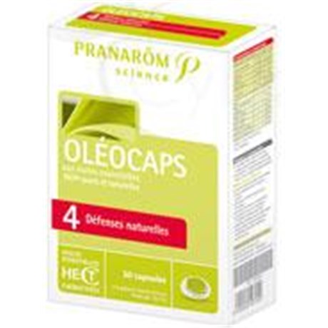 OLÉOCAPS 4 DÉFENSES NATURELLES, Capsule, complément alimentaire aux huiles essentielles. - bt 30