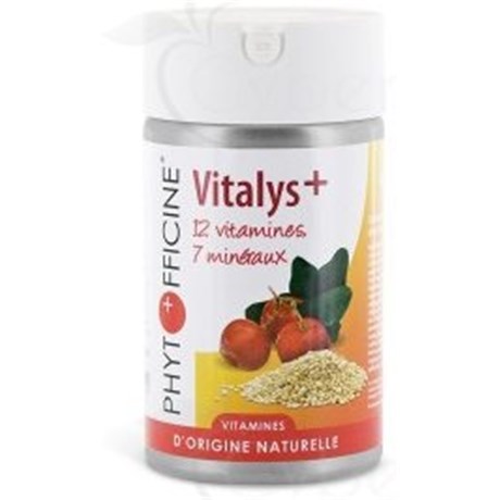 VITALYS + Vitalité - Immunité 60 gélules d'origine végétales