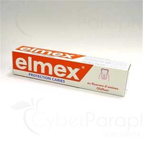 ELMEX DENTIFRICE PROTECTION CARIES, Pâte dentifrice au fluorure d'amines olafluor. (ref. K809125) - tube 75 ml x 2