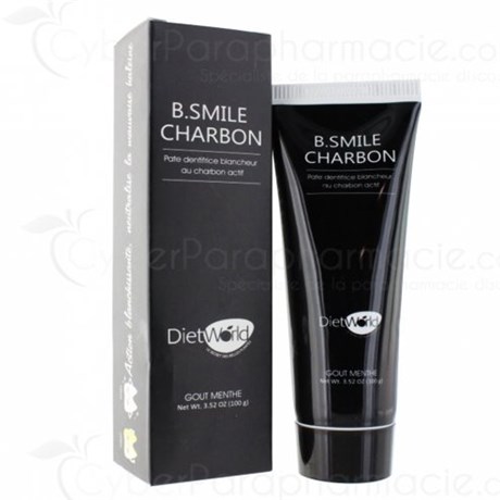 B SMILE CHARBON PATE DENTIFRICE BLANCHEUR GOUT MENTHE 100 g