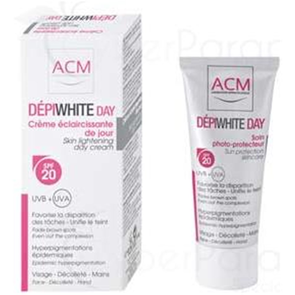 DÉPIWHITE DAY, Crème éclaircissante de jour, SPF 20. tube 40 ml