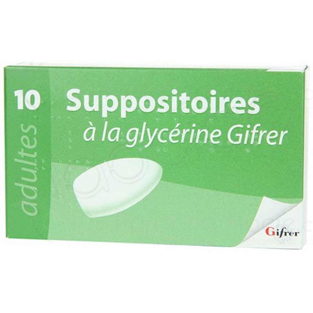Suppositoires Glycerine Adulte Boite De 10 Sous Blister