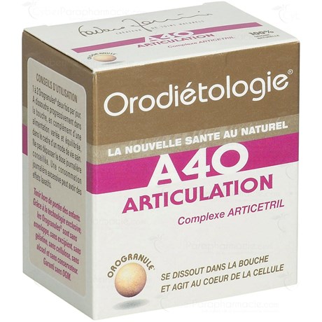 A40 ARTICULATION, Orogranule, complément nutritionnel à visée articulaire. - bt 40