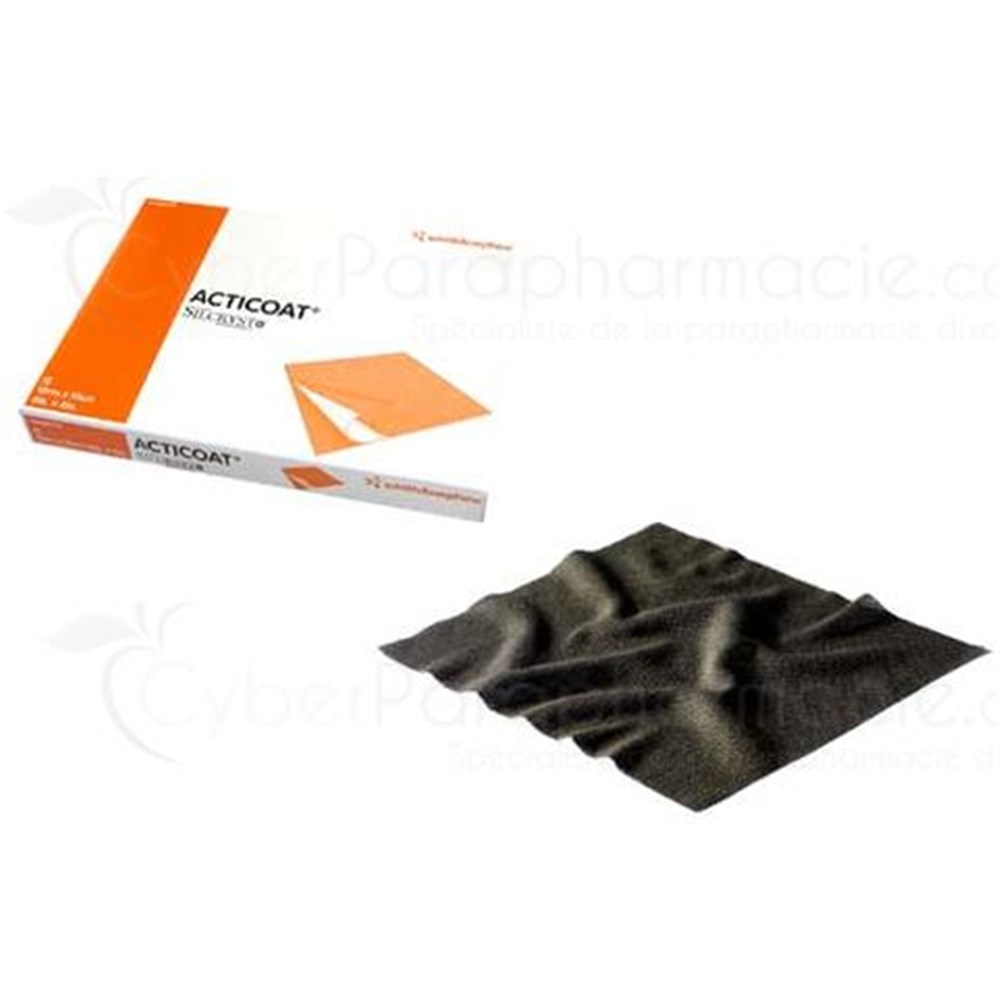 ACTICOAT, Antimicrobial Dressing based nanocrystalline silver. 5 cm x 5