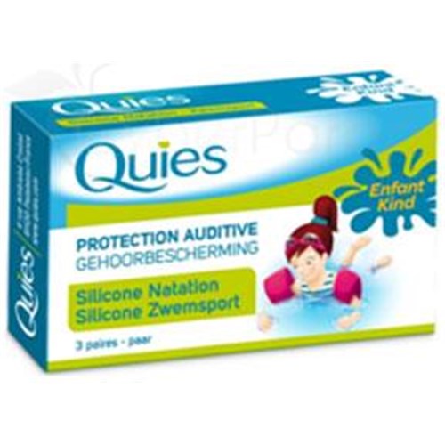 QUIES SILICONE, noise earplug special swimming child. - Display 12