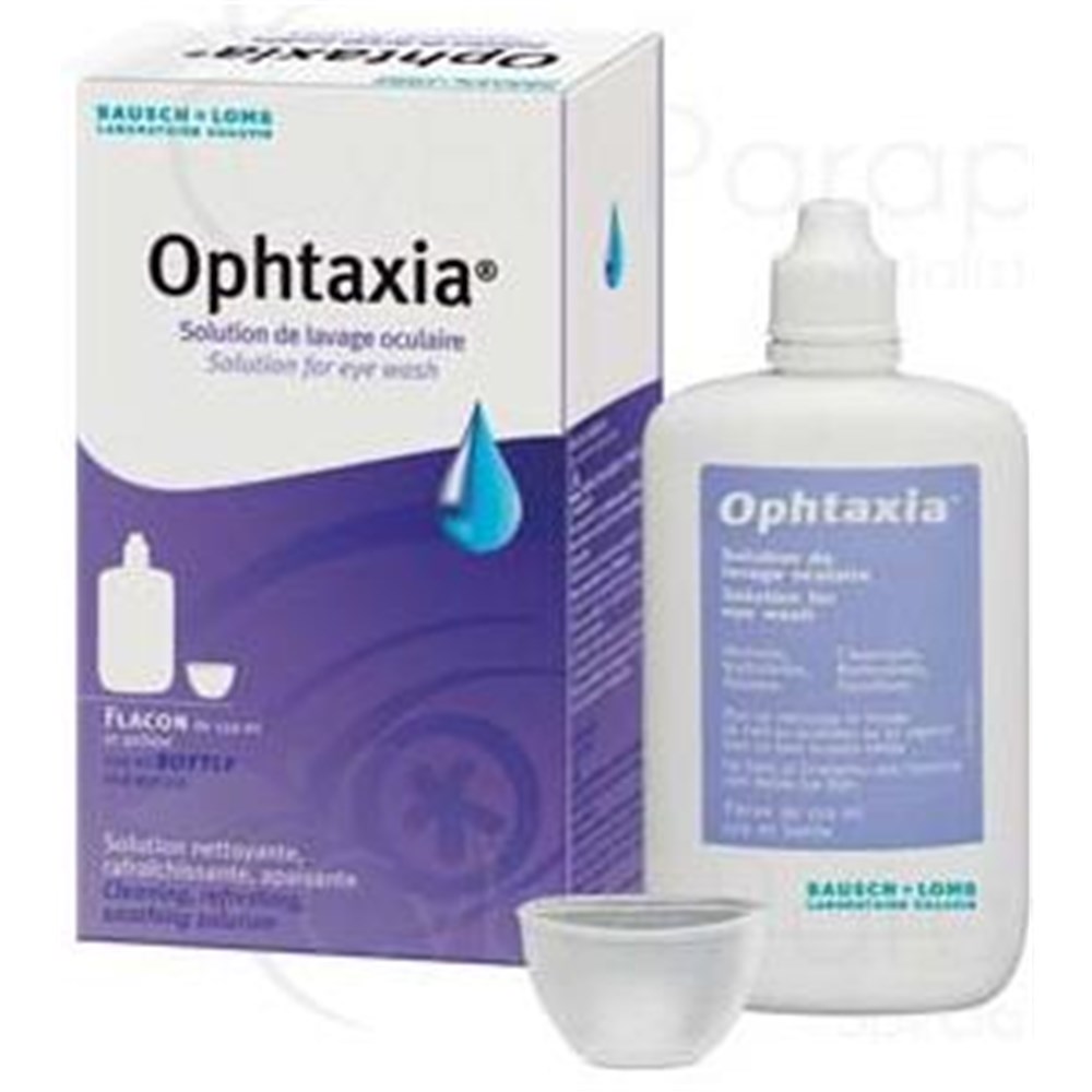 OPHTAXIA, ophthalmic solution for eye wash. Fl 120 ml