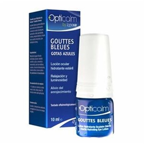 OPTICALM Gouttes bleues Lotion hydratante stérile pour les yeux 10 ml