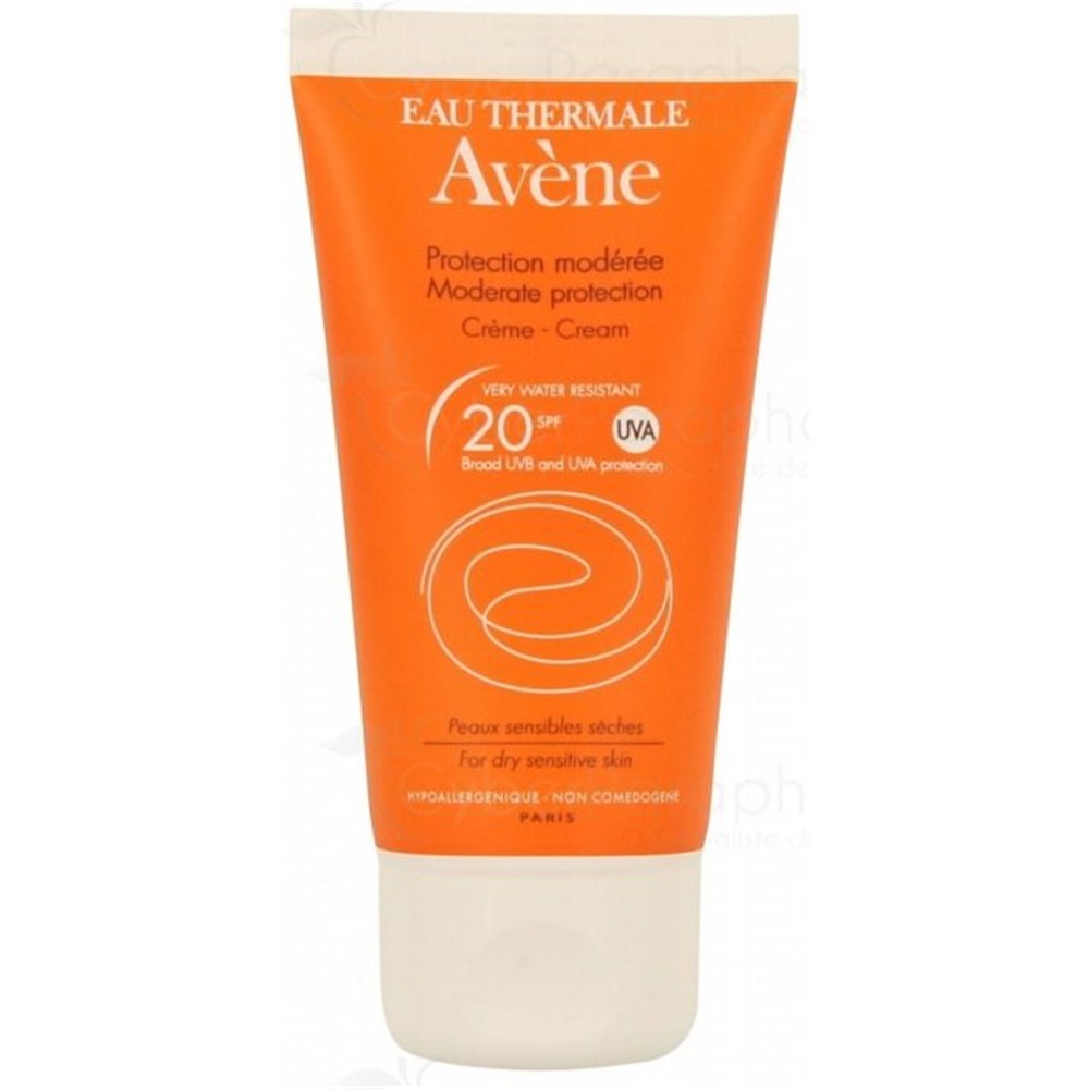 AVÈNE MODERATE PROTECTION CREAM, moderate protection Sunscreen, SPF 20