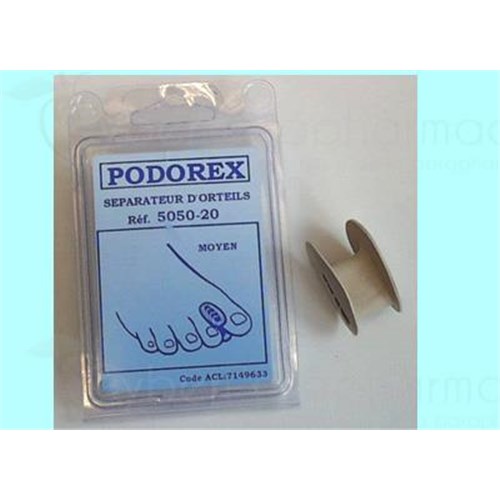 PODOREX TOE SEPARATOR, separator toe coil recessed in large soft rubber (ref. 505030) - unit