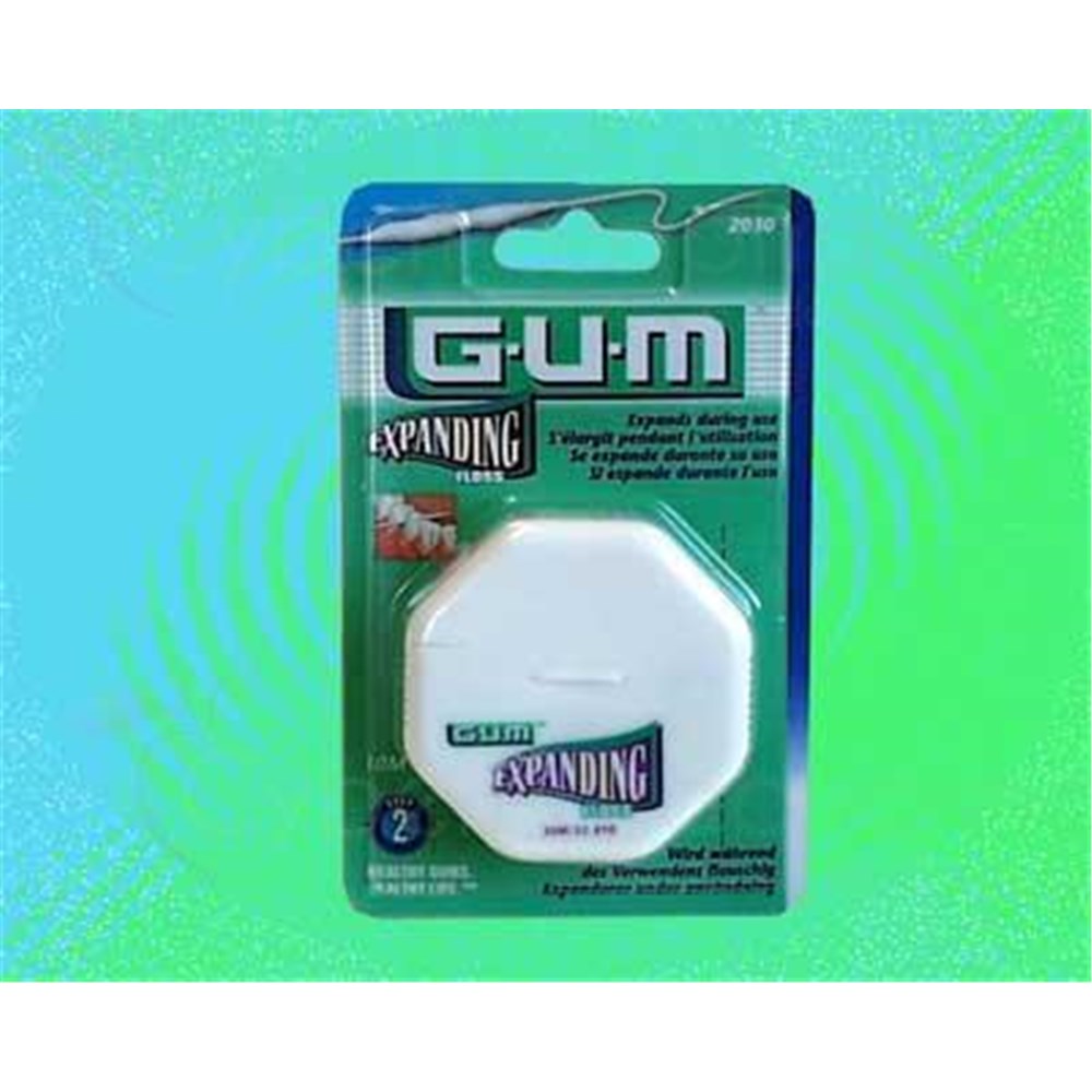 GUM EXPANDING FLOSS Dental floss lightly waxed nylon. Unit