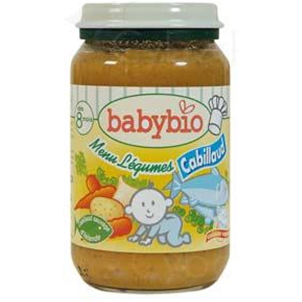 Babybio Small Pots Menu Fish Vegetables Potty Menu Vegetables Cod 0 G Pot