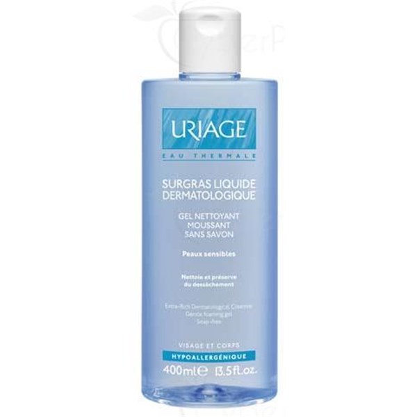 URIAGE SURGRAS LIQUIDE DERMATOLOGIQUE, Gel nettoyant moussant, sans