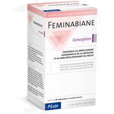 FEMINABIANE CONCEPTION, Comprimé + capsule, complément alimentaire de la future maman. - bt 28