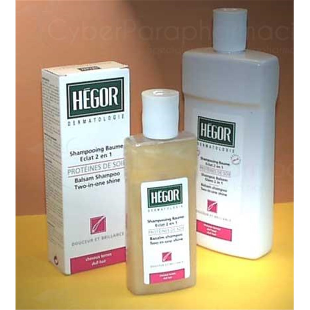 Hegor SILK PROTEIN, balm and shampoo 2 in 1 care shine to natural silk