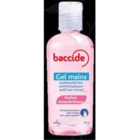 Baccide HAND GEL Gel alcoholic cleanser and moisturizer for hands, Sweet Almond - 75 fl oz, 15 display