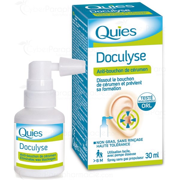DOCULYSE, spray auriculaire anti bouchon de cerumen, spray 30ml