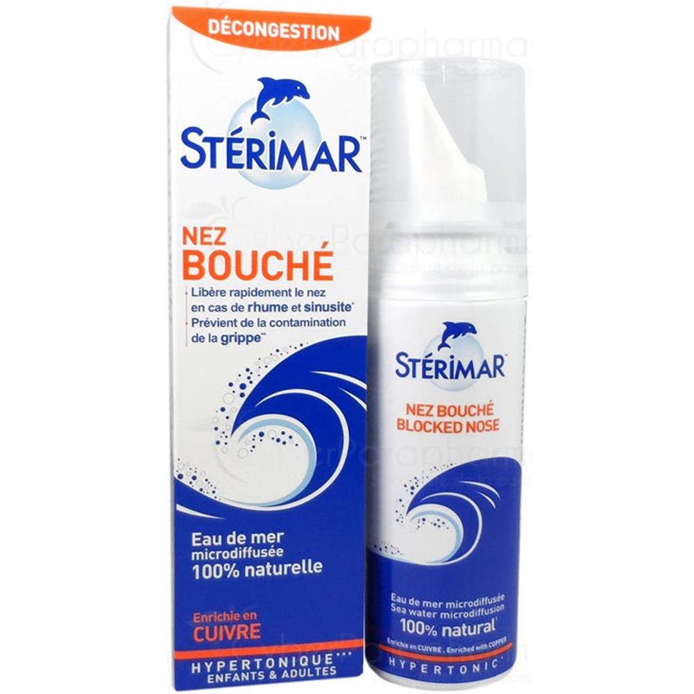 STÉRIMAR HYPERTONIQUE NEZ BOUCHÉ, Solution nasale hypertonique d