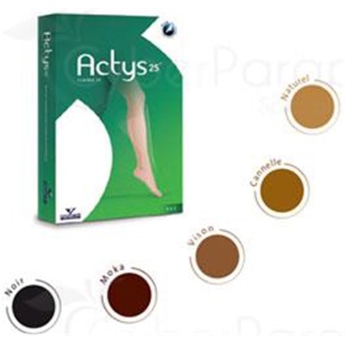 ACTYS 25 WOMEN, Bas medical thigh restraint Class 3 autofix. black, normal, size 1 - pair