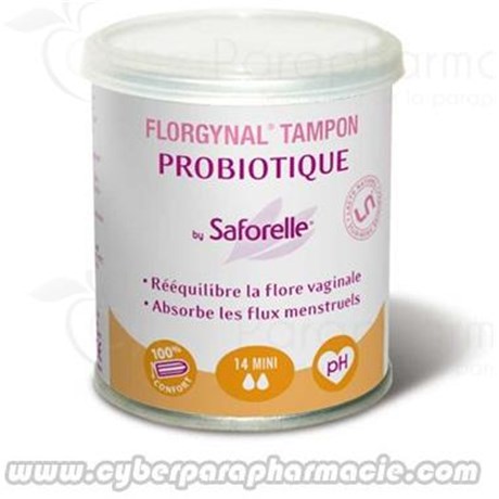 FLORGYNAL BY SAFORELLE 14 Tampons probiotiques mini