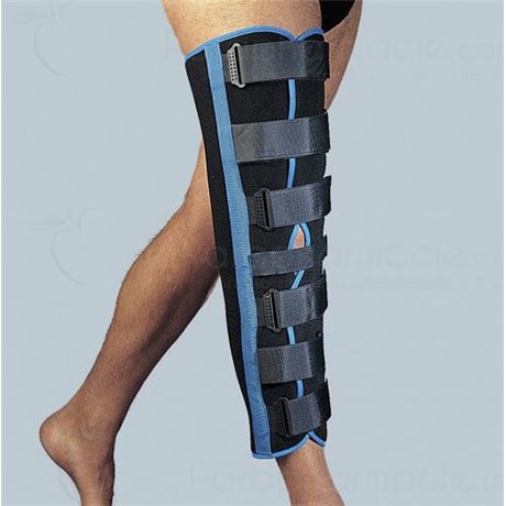 GIBORTHO KNEE BRACE, Knee brace Standard preformed for immobilization in extension. black, size 5, very adult, short - unit
