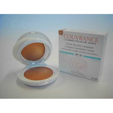 COVERAGE CREAM FOUNDATION COMPACT TEXTURE POWDERED OIL FREE - cream compact foundation, powdery texture, SPF 30, Sand, No. 03 -. 9.5 g housing