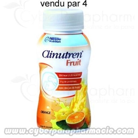 Nestle CLINUTREN FRUIT And fruity calorie liquid source of protein (4x200ml)