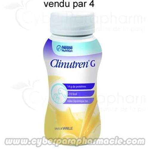 Nestle CLINUTREN G Liquid milk sweetened with low glycemic index (4x200ml)