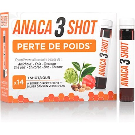 Anaca 3 Shot Perte de poids 14 Shots à boire