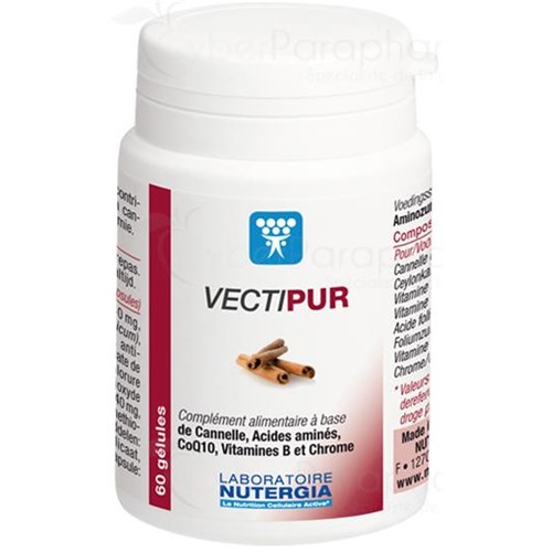 VECTIPUR, Gélule, complément alimentaire à base de micronutriments et d'acides aminés. - bt 60